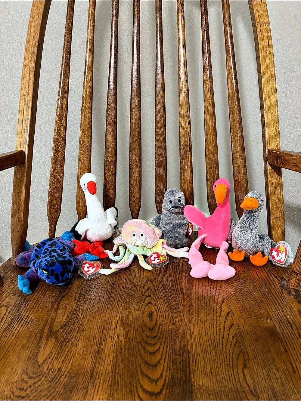 Lot of 6 Ty Beanie Babies